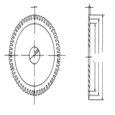 Perforation knife used in print industry