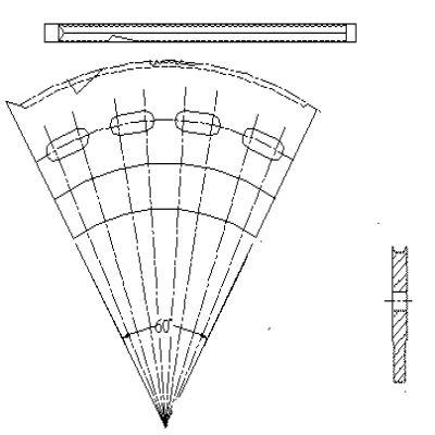 Male slotting knife used in corrugate industry