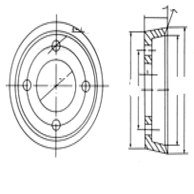 Bowl shape circular knife for nonwoven industry