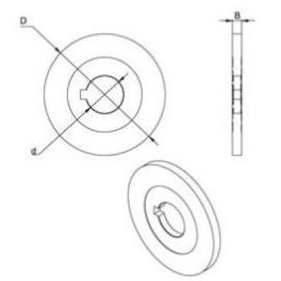 Round slitter blade used in metal industry