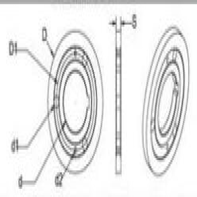 Rubberized spacer used in metal industry