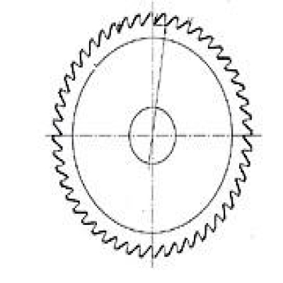 Circular saw knife used in wood industry